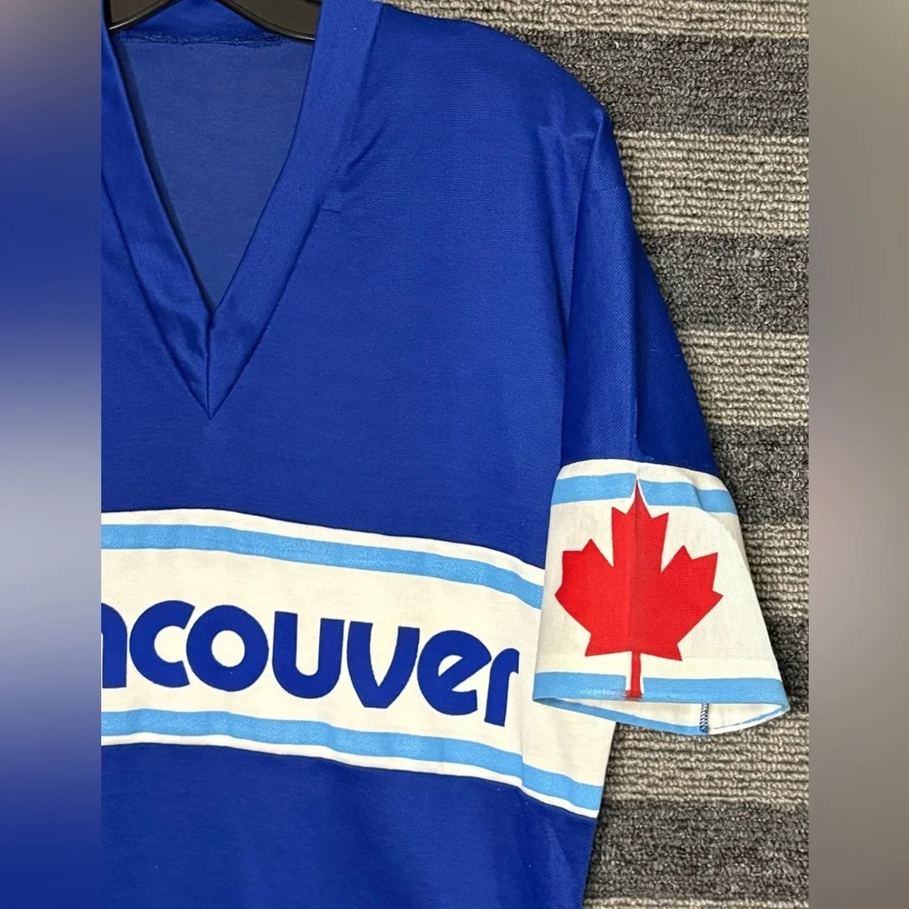 Vintage 80’s Admiral Vancouver Whitecaps NASL Soccer Jersey Football Kit Medium - Picture 2 of 9